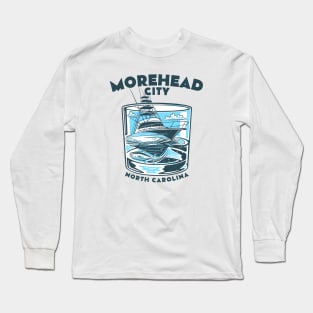 Morehead City, NC Marina Martini Long Sleeve T-Shirt